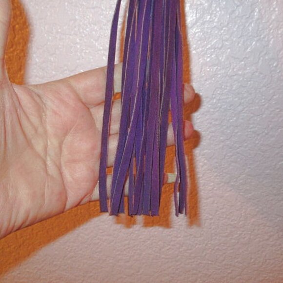 Vtg Harley Davidson Motorcycle Rally Laughlin Keychain Ring Fob 2001 Suede Biker - Picture 4 of 7